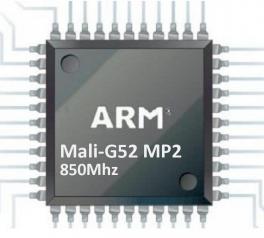 Mali-G52 MP2 @ 850 MHz GPU