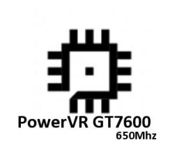 PowerVR GT7600 @ 650 MHz GPU