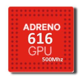 Adreno 616 @ 500 MHz GPU