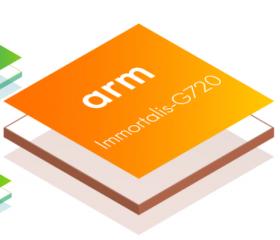 Immortalis-G720 MC20 GPU at 800 MHz review and specs