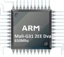 Mali-G31 2EE Dvalin @ 650 MHz GPU