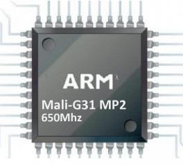 Mali-G31 MP2 @ 650 MHz GPU