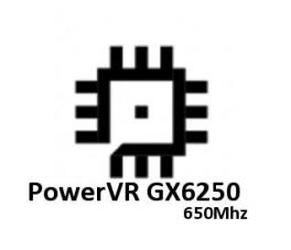 PowerVR GX6250 @ 650 MHz GPU