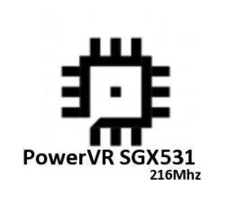 PowerVR SGX531 @ 216 MHz GPU